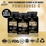 TRIO POWERDOSE - C BUNDLE Sodium Ascorbate with ZINC 100 Tablets | For Kids & Adult