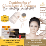 TRIO BUNDLE Ageless Beauty Gluta Powerdose + FREE TRIO Serum