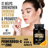 DISTRIBUTOR PRICE - POWERDOSE - C Sodium Ascorbate with ZINC 100 Tablets | For Kids & Adult