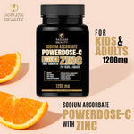 DUO POWERDOSE - C BUNDLE Sodium Ascorbate with ZINC 100 Tablets | For Kids & Adult