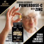 DUO POWERDOSE - C BUNDLE Sodium Ascorbate with ZINC 100 Tablets | For Kids & Adult