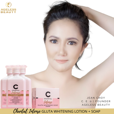 CHANTAL INTENSE Gluta Whitening Lotion Bundle + 1 FREE SOAP