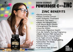 POWERDOSE - C Sodium Ascorbate with ZINC 100 Tablets | For Kids & Adult