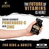 DUO POWERDOSE - C BUNDLE Sodium Ascorbate with ZINC 100 Tablets | For Kids & Adult