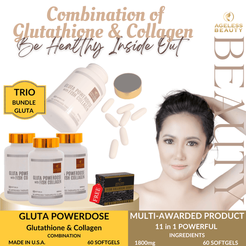 TRIO BUNDLE Ageless Beauty Gluta Powerdose