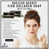 AGELESS BEAUTY Fish Collagen Soap with Retinol