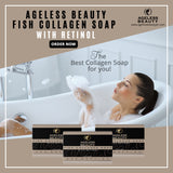 AGELESS BEAUTY Fish Collagen Soap with Retinol