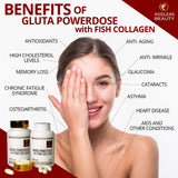 DUO BUNDLE Gluta Powerdose with Fish Collagen with FREE Collagen Soap