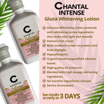 CHANTAL INTENSE Gluta Whitening Lotion Bundle + 1 FREE SOAP