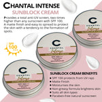 (WHOLESALE) CHANTAL INTENSE SUNBLOCK Cream Matte Finish 100 gms SPF 100+++