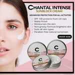 CHANTAL INTENSE SUNBLOCK Cream Matte Finish 100 gms SPF 100+++