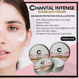 DUO BUNDLE CHANTAL INTENSE SUNBLOCK Cream Matte Finish 100 gms Spf 100+++